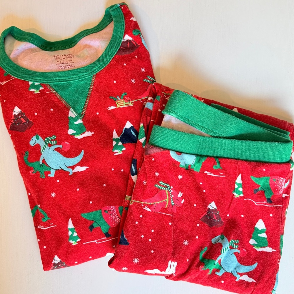 Women’s Christmas Dinosaur Pajama Set SZ M
